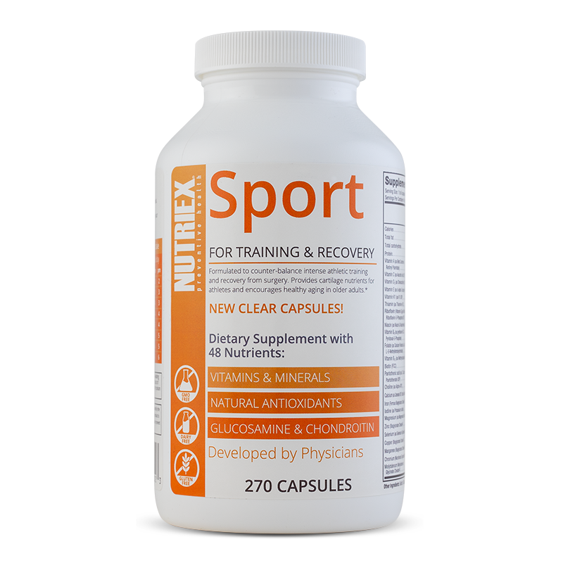pantothenic acid 750 mg and 250 mg l carnitine Nutriex Sport – Nutriex Preventive Health