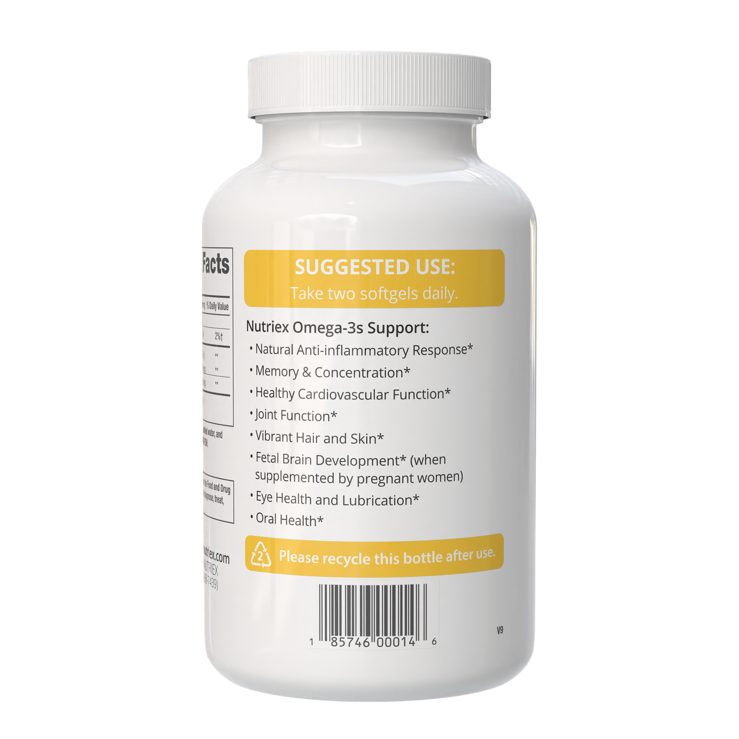 Nutriex Omega #s delivers essential omega-3 fatty acids EPA and DHA